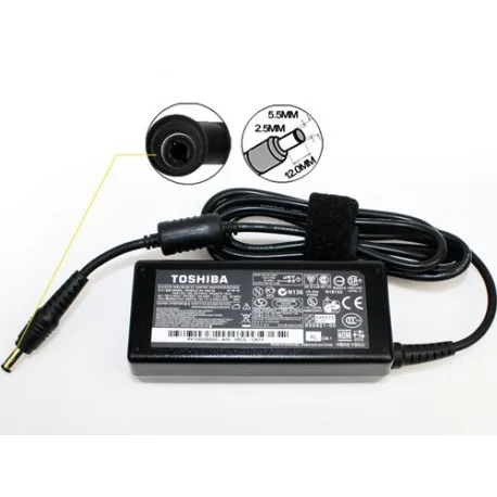 ASUS / Toshiba Laptop Charger 19v 65W 3.42A 5.5mm x 2.5mm Standard Pin Size