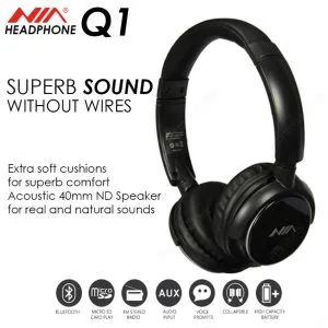 Nia Q1 Bluetooth Wireless Headphones