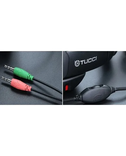 Tucci X5 Headphones Wired Headset with Microphone 3.5mm Jack 2 Pin - Image 5