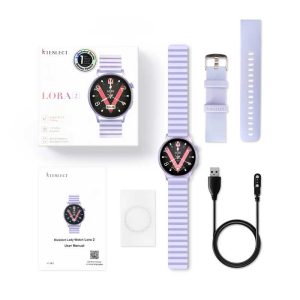 Kieslect K Lora 2 Ladies Calling Smart Watch With 1.3″ Amoled Display & Dual Straps
