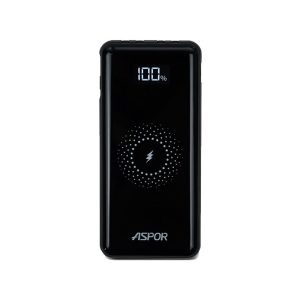 ASPOR A305 10000mAh 15W Wireless Charging Power Bank with 4 Cables