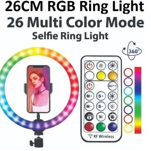 26CM MJ26 RGB LED SOFT RING LIGHT All Colors