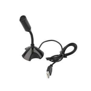 USB Stand Mic Mini Adjustable Desktop Microphone 360 Movable