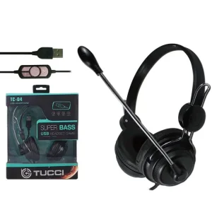 Tucci Q4 Wired Headphones USB Headset