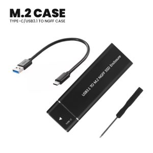 M2 Ssd Enclosure Usb 3.1 Gen 2 (10 Gbps) External Case Type C