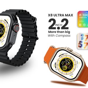 X8 ULTRA MAX WITH COMPASS SMART WATCH SERIES 8 NFC ALWAYS-ON DISPLAY & WIRELESS CHARGING
