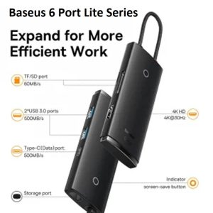 Baseus Lite Series 6-Port Type-C HUB Docking Station