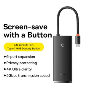 Baseus Lite Series 6-Port Type-C HUB Docking Station