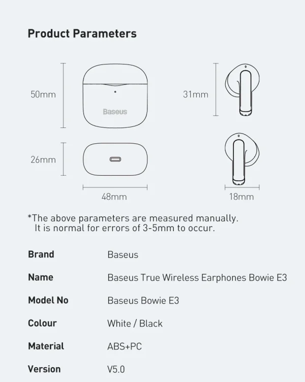 Baseus Bowie E13 True Wireless Earphones - Image 15