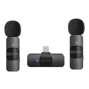 Boya BY-V2 Dual UltraCompact Wireless Microphone For IPhone IOS Devices BY V2