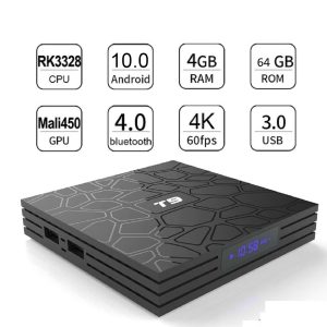 SMART BOX T9 4GB RAM 64GB STORAGE ORIGINAL QUAD CORE 4K ULTA HD LATEST ANDROID VERSION