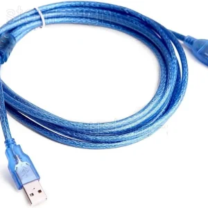 USB EXTENSION MALE TO FEMALE 2.0 CRYSTAL BLUE 1.5M 1.5 Meter