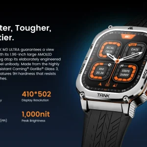 Kospet Tank M3 Ultra Rugged SmartWatch with 1.96″ Always on Amoled Display & Bluetooth Calling