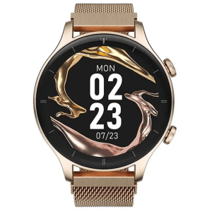 GTIDE R1 CLASSIC GOLD BLURTOOTH CALLING SMART WATCH