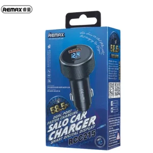 Remax RCC215 Salo Series 58.5W PD C + QC USB Fast Charging Car Charger