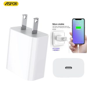 Aspor A801 New 20w Fast Charging Us 2 Pin Quick Charge For Mobile Phone