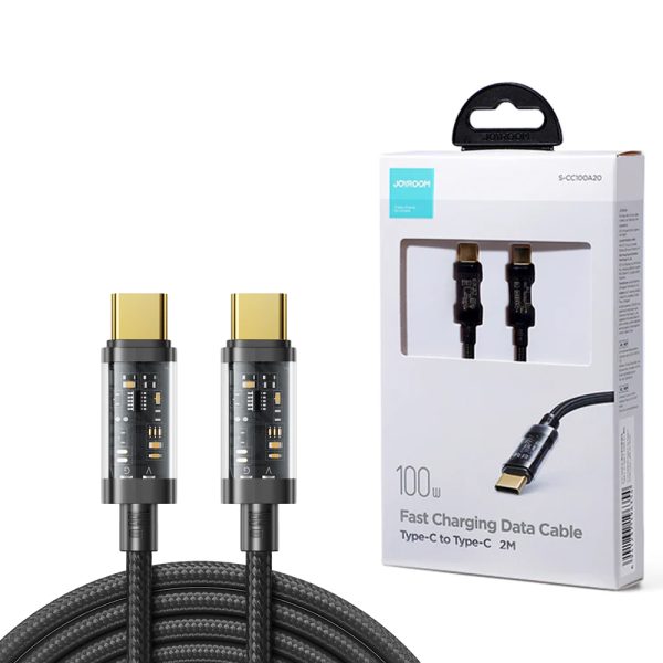 JOYROOM S-CC100A12 Type-C to TYPE C 100W Data Cable 1.2 Meter - Image 2