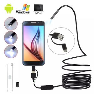 3 In 1 TYPE C / MICRO USB / PC ENDOSCOPE CAMERA 3.5M