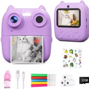 D8S CHILDRENS TIME FRONT / BACK REAR HD DIGITAL THERMAL PRINT CAMERA 1080P 48MP
