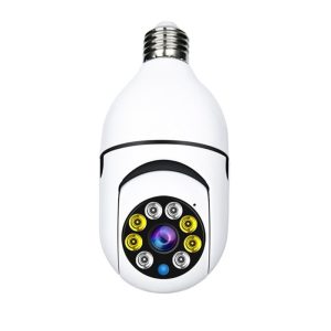 Speed-x Bulb Camera 1080p Wifi 360 Degree Panoramic Night Vision Two-way Audio Motion Detection With V380 App