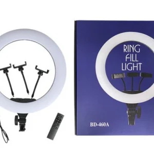 46CM Selfi Ring Light with 3 Mobile Holders & Ball Head