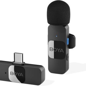 BOYA BY-V10 Wireless Microphone System, Omnidirectional for USB-C Devices