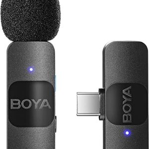 BOYA BY-V10 Wireless Microphone System, Omnidirectional for USB-C Devices