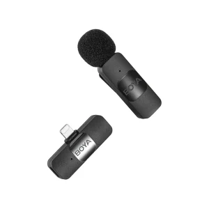 BOYA BY-V1 Wireless Microphone System, Omnidirectional for IOS Devices