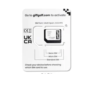 Giffgaff Uk Sim Card Guaranteed Non Active