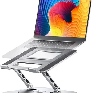 J19 Adjustable Laptop Stand 360 Rotating Ergonimic Foldable Laptop Riser