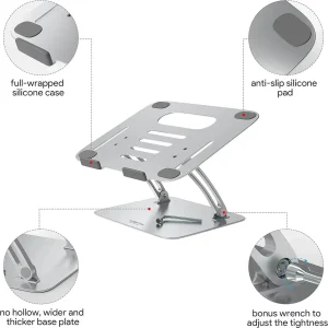 J21 Aluminum Alloy Laptop Stand – Multi-Angle Adjustable