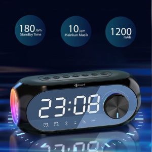 KISONLI LP-2S RGB SPEAKER ALARM CLOCK BLUETOOTH 5.0 TF-CARD