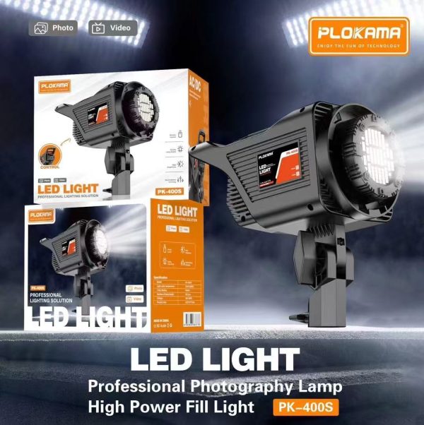 PLOKAMA PK400S LIGHT WITH 2.8M STSOFT BALLAND TRIPOD & UMBRELLA - Image 5
