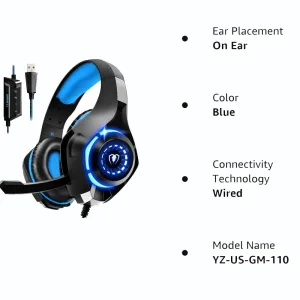 Beexcellent GM-110 Gaming Headset USB Headphones