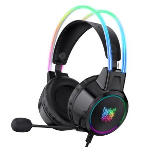 ONIKUMA X15 PRO RGB HEAD BEAM WITH MIC, 3.5MM WIRED EARPHONES, DURABLE STEREO SURROUND, RGB GAMING HEADSET