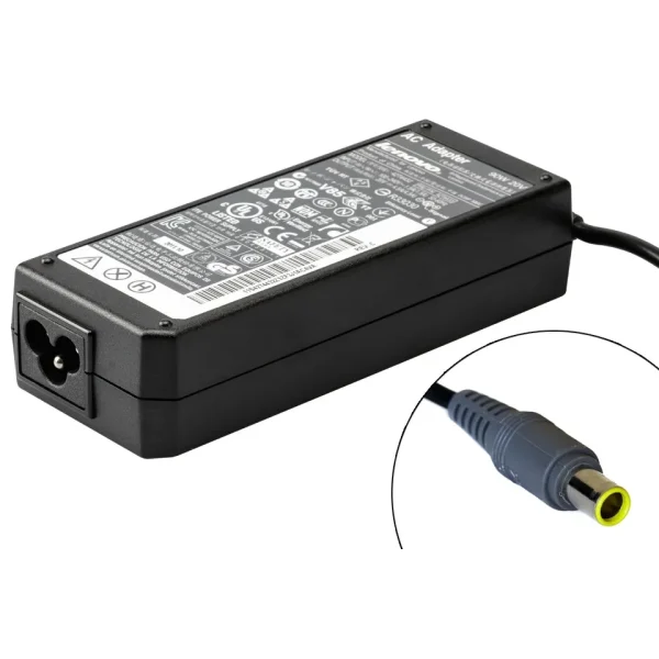 LENOVO 20V C/P ROUND PIN YELLOW AND GRAY Laptop Charger - Image 2