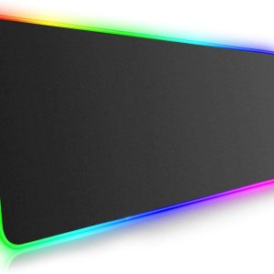 Rgb Gaming Mouse Pad Large (800×300×4mm) Led Mousepad With Non-Slip Rubber Base Soft Pad