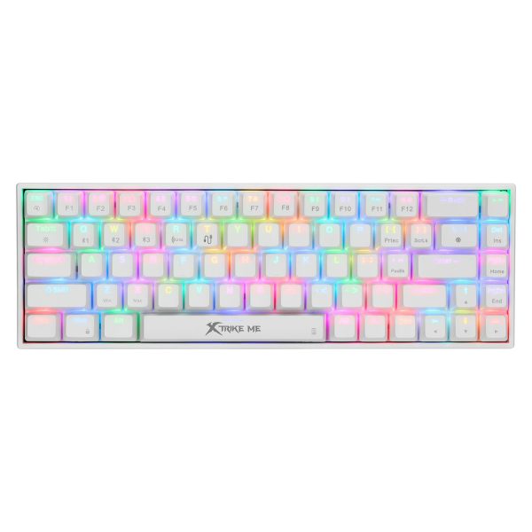 XTRIKE ME GK-994W RGB 68 KEY BT 2.4GHZ WIRELESS GAMING KEYBOARD
