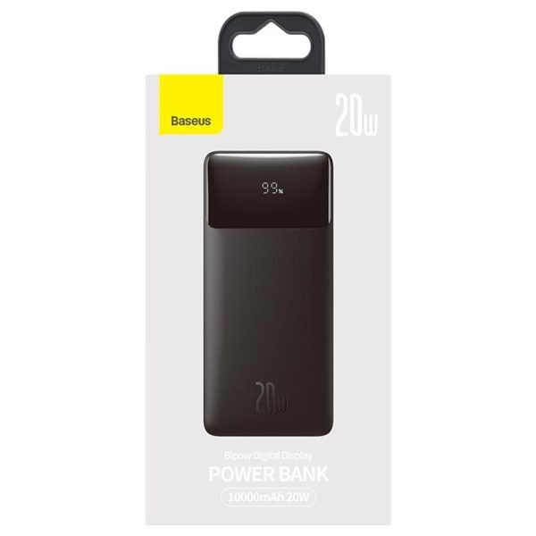 Baseus Bipow 10,000mAh 20W Digital Display Power bank Black - Image 5