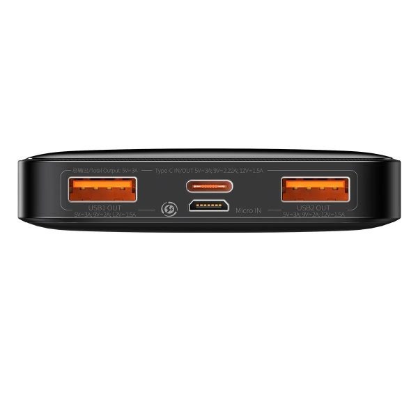 Baseus Bipow 10,000mAh 20W Digital Display Power bank Black - Image 3
