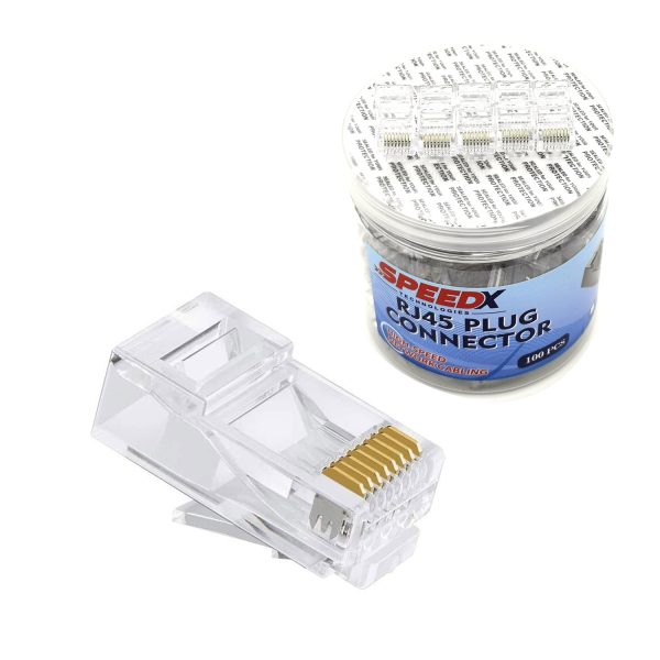 SPEEDX CAT6 (FU) UTP CONENCTOR 100 PCS PER BOTTLE