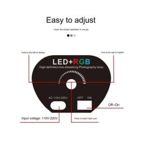 HIGH DEFINITION LIGHT RGB W600 LED Fill Light with Remote Control