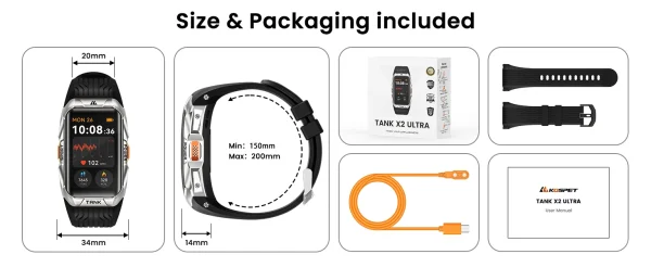 KOSPET TANK X2 ULTRA Smartwatch - Image 12