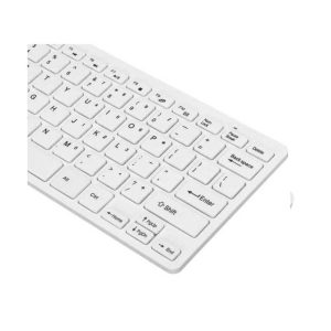 Wireless Keyboard and Mouse Ultra Thin Combo K03 White