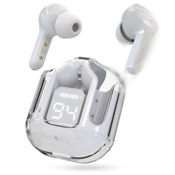 AIR 31 TWS ORIGINAL TRANSPARENT EARBUDS BLUETOOTH 5.3V - Image 4