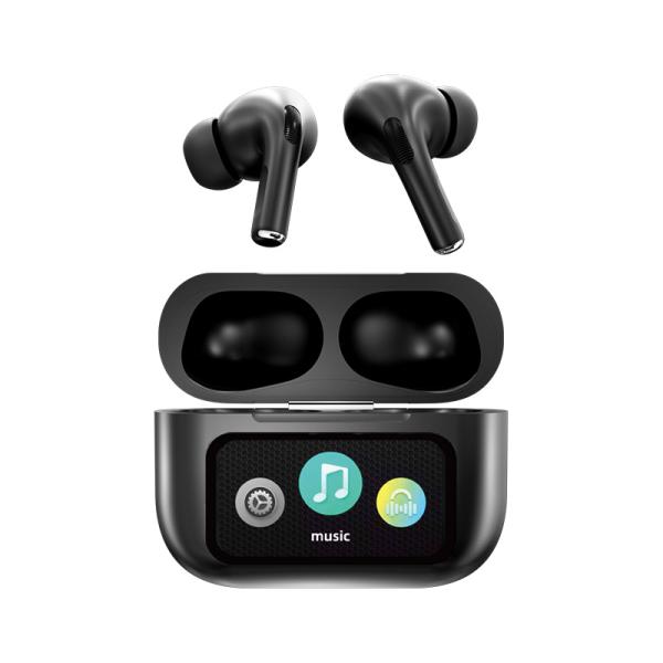 A9 PRO ANC/ENC DISPLAY TOUCH CONTROL BT 5.4 Wireless EARBUDS WITH ZWSVIBE APP - Image 2
