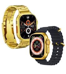 C9 Ultra Max Gold Edition Color Smartwatch 2.1 Inch Screen WITH Hryfine APP Dual Straps - Image 3