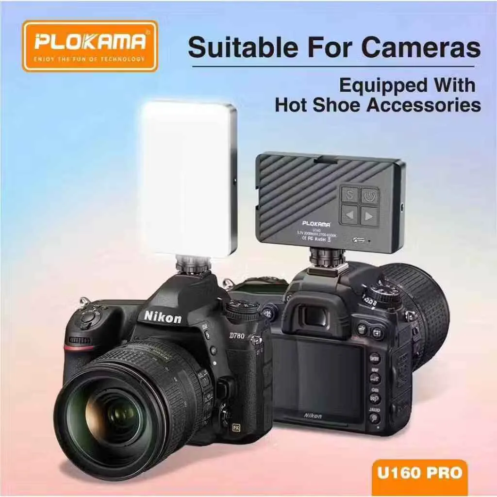 PLOKAMA U160 PRO RGB Portable LED Fill Light (Rechargeable) 2700-6500K | 2000mAh Battery - Image 9